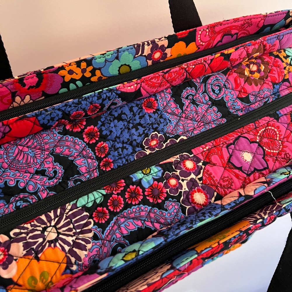 Vera Bradley Triple Compartment Travel Bag in Fiesta Floral Print - Picture 3 of 6